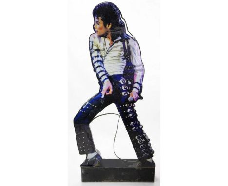 A light up, lifesize sign of Michael Jackson, made for a casino in Las Vegas by Yesco. This was not sold publicly and only of