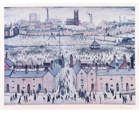 L.S. Lowry R.A. (British 1887-1976) "Britain at Play" Signed in pencil in the margin, with Fine Art Trade Guild blind stamp, 