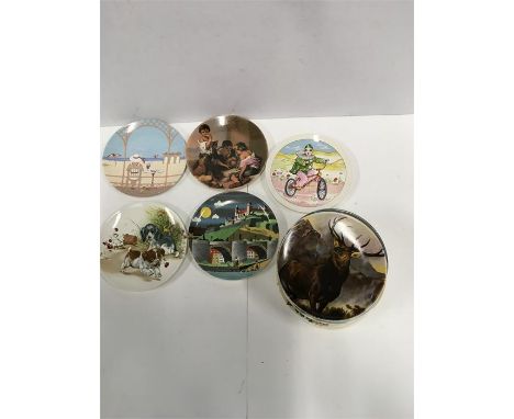 17 Poole Pottery 6" plates  of various scenes including nursery.