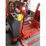 Interthor Electric Pallet Lift, Model TPS22MEB, SN 083E14063143ETPS, 2200 lb. Capacity, LOADING FEE: