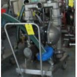 Ingersoll Rand Diaphragm Pump, Pump on Cart, 3 in. In/Out, LOADING FEE: $25