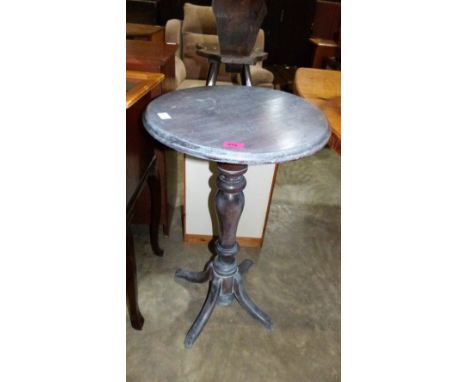 A painted pine lamp table