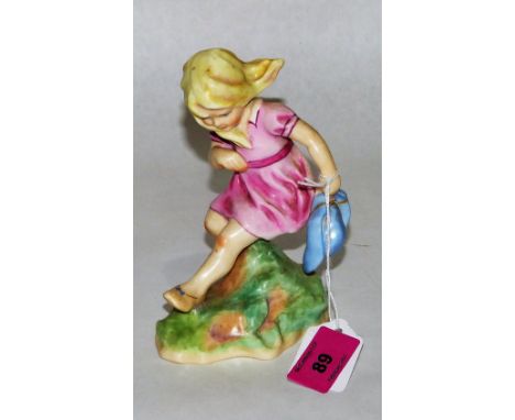 A Royal Worcester statuette 'March' No 3454 modelled by F.G Doughty. Repaired