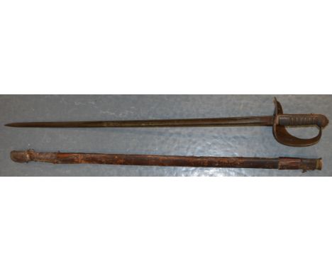 British Officers sword in scabbard 33" blade