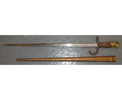 French Gras sword bayonet No.53884 &amp; scabbard