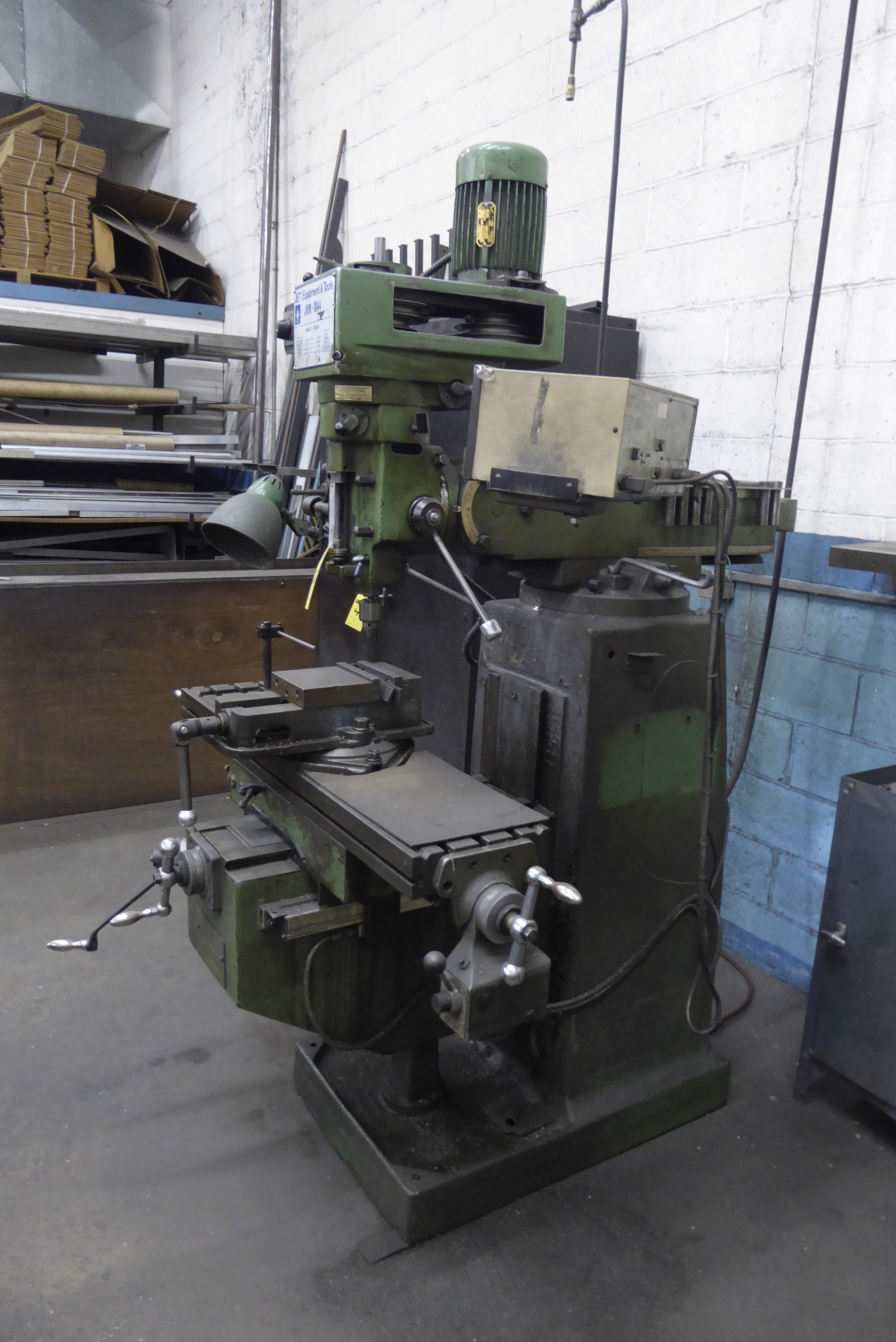 Jet Milling Machine w/Vise, m/n JVM1044