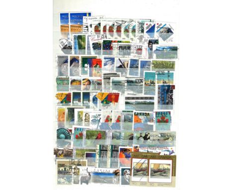 Commonwealth stamp collection in green stock folder 32 full pages countries featured include Australia, Canada and India. Goo