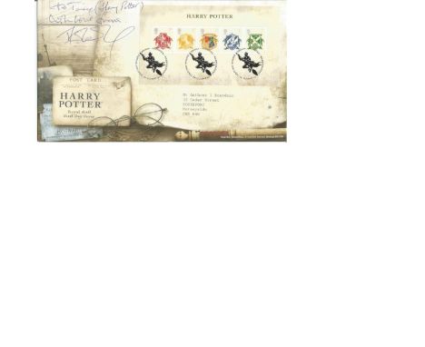 J K Rowling signed Harry Potter FDC. Good Condition. All signed pieces come with a Certificate of Authenticity. We combine po
