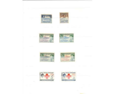 Commonwealth valuable stamp collection in black stock book 32 pages countries featured include Antigua, Barbados, British Gui