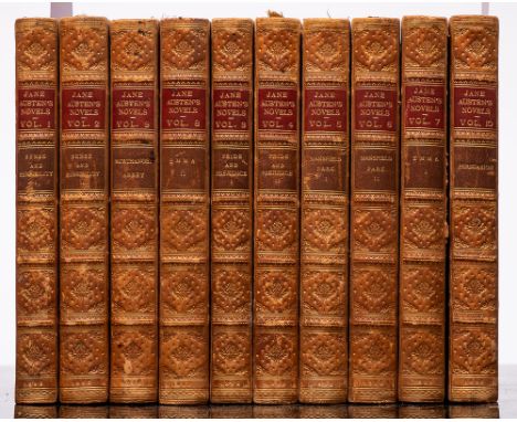 AUSTEN, Jane: Jane Austen's Novels - Edited by Reginald Brimley Johnson, 10 vol. set, illustrated by C. E. Brock, half calf, 