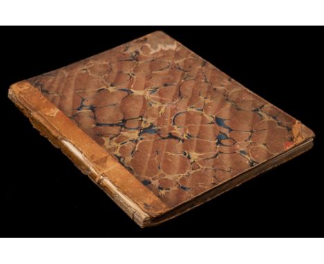 SIDNEY, P - Mathematical exercise book,: calligraphic title-page, nearly 100 pages of neat manuscript calculations in a neat 