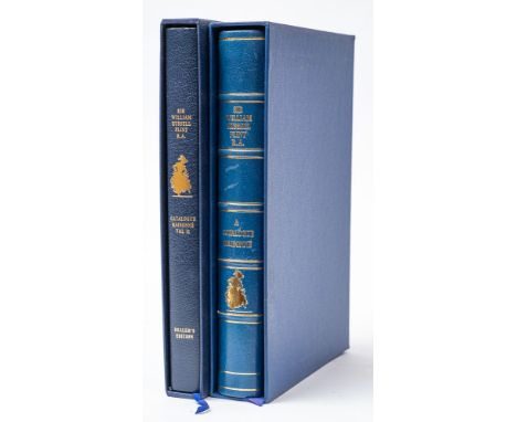 GARDNER, Keith S & CLARK, Nigel D - Sir William Russell Flint 1880-1969: Two volumes, illustrated, org. half morocco & full m