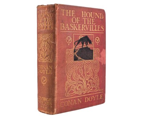DOYLE, Arthur Conan - The Hound of the Baskervilles: - 16 plates (some loose), org. decorative cloth stained and faded hinges
