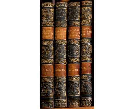 WRIGHT, G.N. - The Gallery of Engravings: 3 vols, steel engraved plates, cont. half gilt calf, 4to, Fisher & Son, 1844. With 