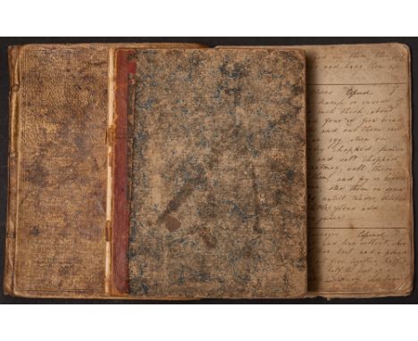 COOKERY : Manuscript book of recipes, 34 pages in various legible hands, additionally several pages at the end have medical a
