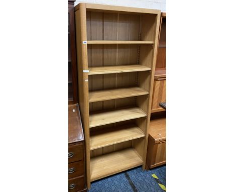 OAK 5 SHELF BOOKCASE