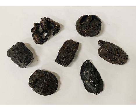 7 SIGNED JAPANESE NETSUKE