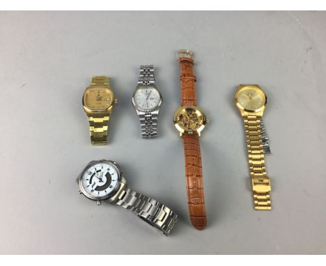 VINTAGE TISSOT GOLD PLATED WRISTWATCH, along with other gent's wristwatches including Rotary