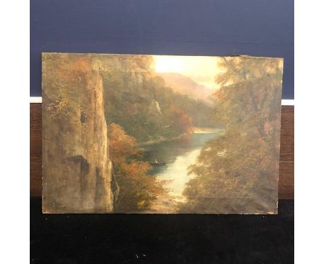 H. R. HALL STYBARROW CRAG, ULLSWATER, oil on canvas, signed lower left, 41cm x 61cm, unframed