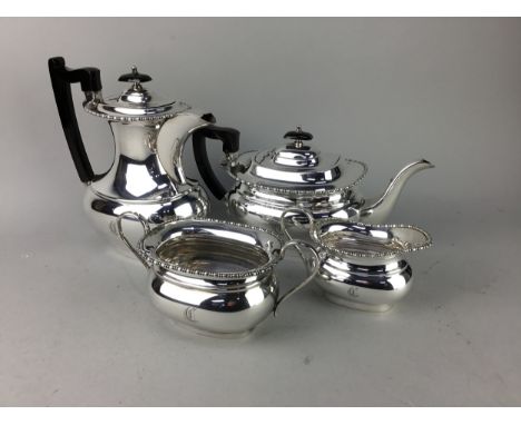 SILVER PLATED THREE PIECE TEA SERVICE, along with other plated ware including tea ware, comports and a toast rack