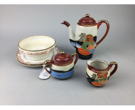 LIMOGES PART TEA SERVICE, along with a Japanese export part tea service