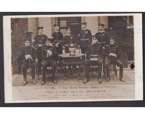 Army Service corps - Football No. 2 Coy - Winnock of Farnham United Cup 1901-2-3-6-7-8