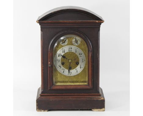 A George III style bracket clock, 44cm high