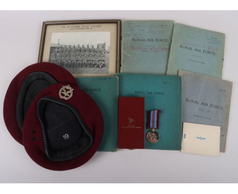 WW2 British Glider Pilots Airborne Beret & Paperwork Archive of Corporal J Jennings 2nd Battalion the Glider Pilot Regiment, 