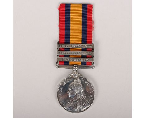 Queens South Africa Medal to the Royal Army Medical Corps, medal with 3 clasps, Cape Colony, South Africa 1901 and South Afri