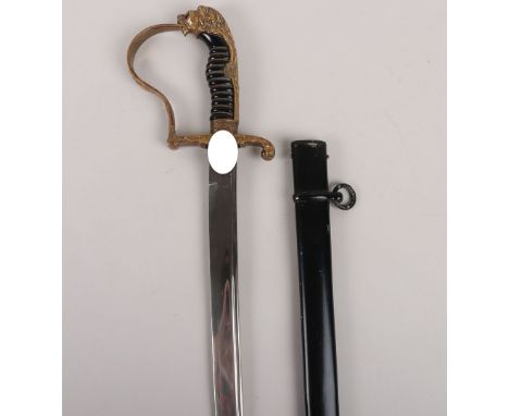 WW2 German Army Officers Sword, good example of an Imperial German officers sword which has been re-hilted for issue during t