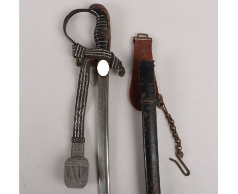 WW2 German Army Officers Sword By F W Holler, Solingen, untouched as found example of the model Nr 30 army officers sword wit