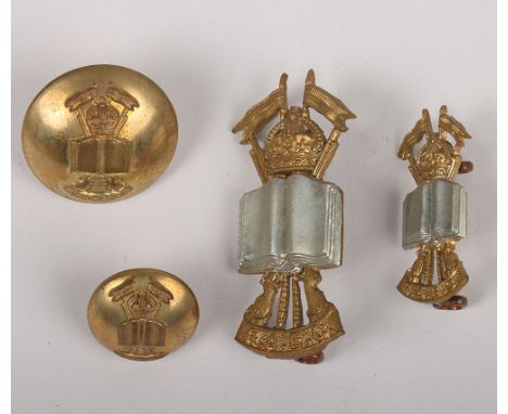 Rare Trial Pattern Royal Army Education Corps Cap Badge, fine example in bi-metal, two lug fittings to the reverse. Accompani
