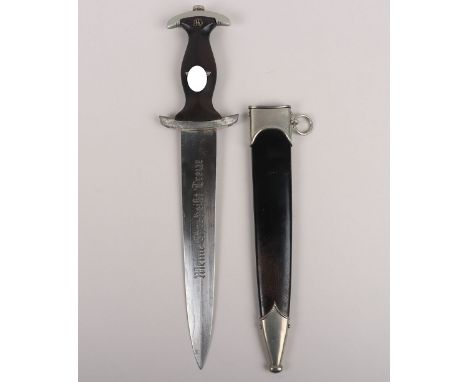 Third Reich SS (Schutzstaffel) Erased Rohm Inscription Enlisted Mans Dress Dagger, untouched example of a SS enlisted mans dr