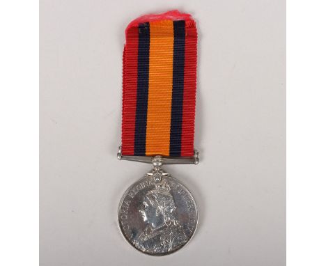 Queens South Africa Medal to the Royal Army Medical Corps, Killed in Action in 1917 During the Great War, medal without clasp