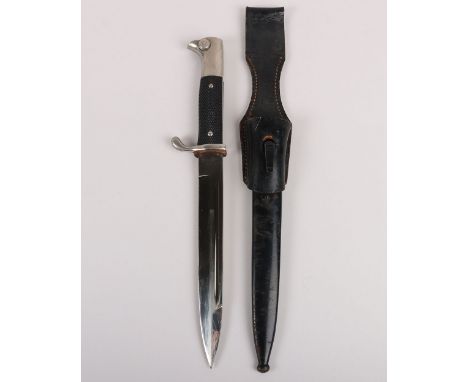 WW2 German Armed Forces Dress Bayonet by Carl Eickhorn, Solingen,  good condition with perfect blade. Maker marked with the E