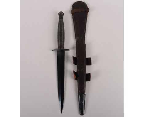 WW2 British 3rd Pattern Fairbairn Sykes Commando Knife, number 3 pommel marked, and 13 over broad arrow marked, in very nice 