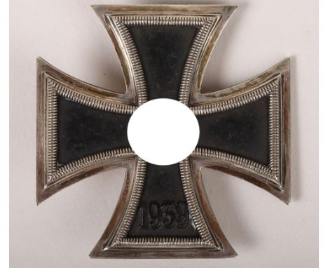 1939 Iron Cross 1st class by Klein & Quenzer, Oberstein, three piece construction with magnetic core and soldered on needle. 