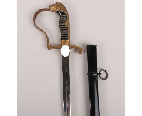 WW2 German Army Officers Sword by WKC, scarce example being the WKC model number 1016 which has the lion head with ruby eyes,