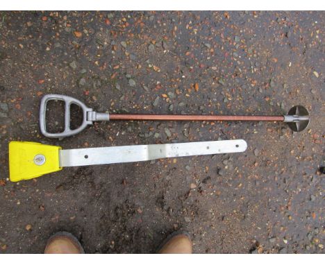 Crook lock with key and a shooting stick&nbsp;