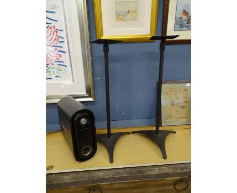 Wharfdale subwoofer speaker and pair of speaker stands&nbsp;