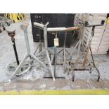 LOT: (8) ASSORTED PIPE EXTENSION STANDS, ASSORTED STYLE AND CAPACITY