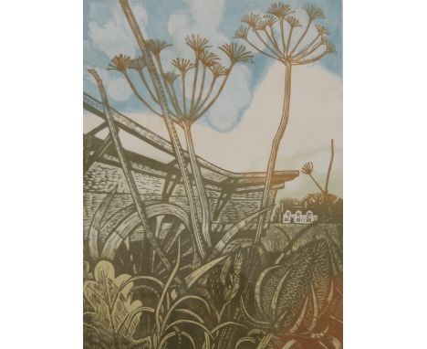 PAUL BECK, Hay Cart, limited edition print, numbered 38/50, framed and glazed. 59 x 73 cm overall.