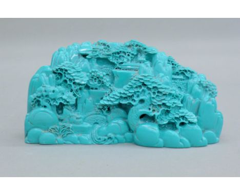 A model of a Chinese boulder carving. 21 cm wide.