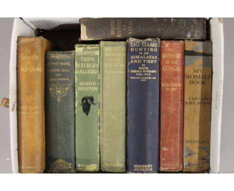 A box of Big Game Hunting, etc.