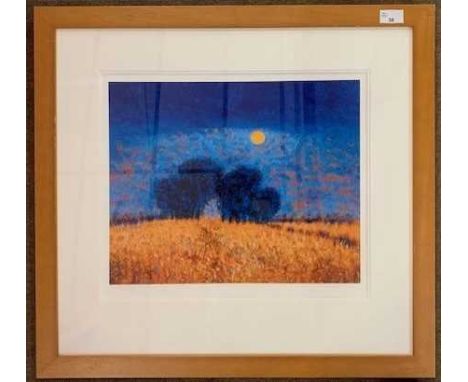 Kenneth Leech (British, 20th century), "Summer Storm", lithograph, limited editon, numbered 160/175, signed in pencil.
