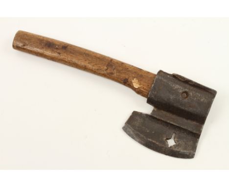 An 18c combination axe, hammer and nail pull (illustrated Russell fig 138) G