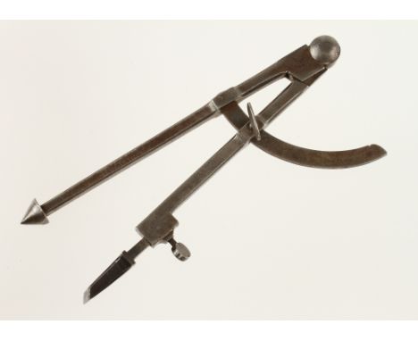 An unusual horologists scribing wing compass for large clock faces G+