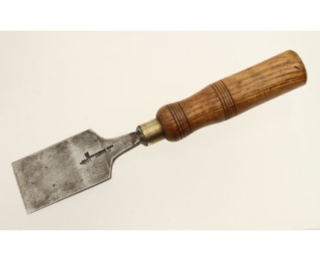 A 2" sash pocket chisel by HEARNSHAW Sheffield with ash handle G+