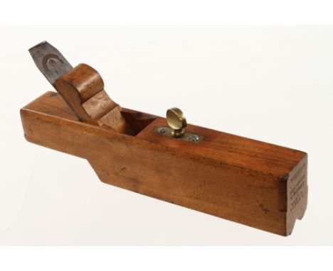 A rare HART'S Patent chamfer plane by GREENSLADE Bristol 12" x 2" (this plane is featured in the Taths Journal vol 7) G+