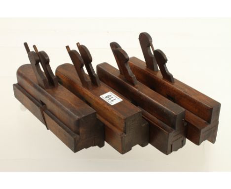 Two twin iron stick and rebate planes, a Twin iron sash plane and other (required attention) G